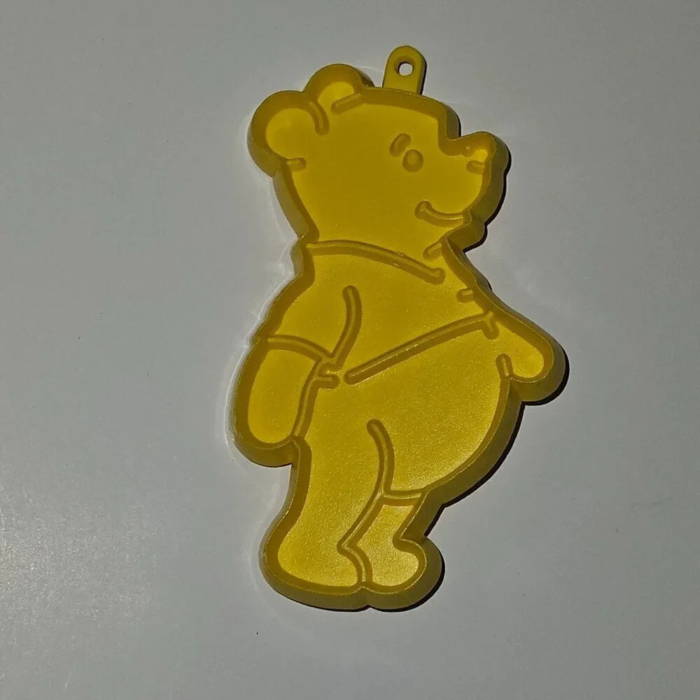 2 VTG Cookie Cutters Lot Disney Hallmark Red Mickey Mouse Yellow Winnie the Pooh